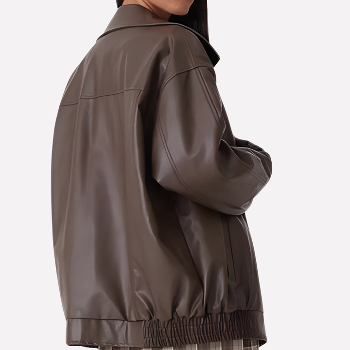 Kvinners Oversized Bomber Jakke