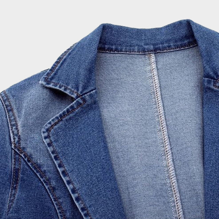 Stilig Denim Blazer for Kvinner