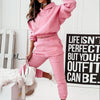 Kvinners Jogger Tracksuit Sett