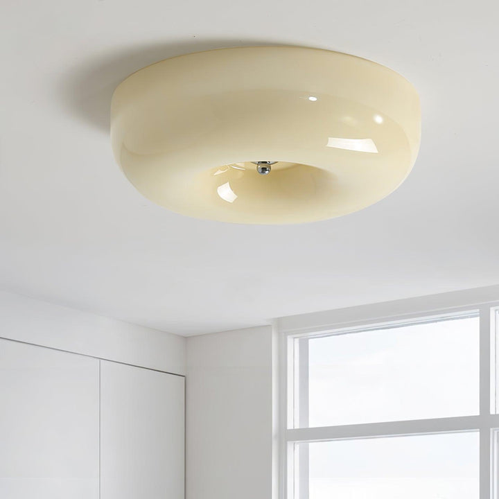 Afralia Moderne Plafond i Virvlet Glass