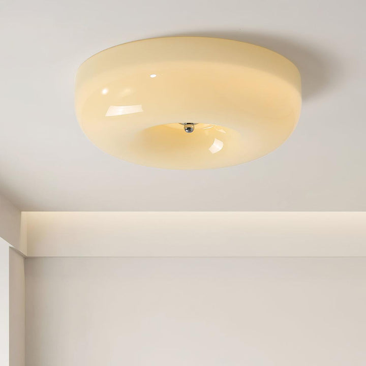 Afralia Moderne Plafond i Virvlet Glass