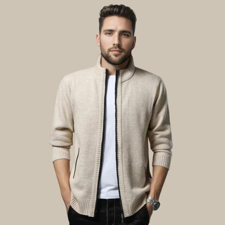 Casual cardigan med glidelås - Blake