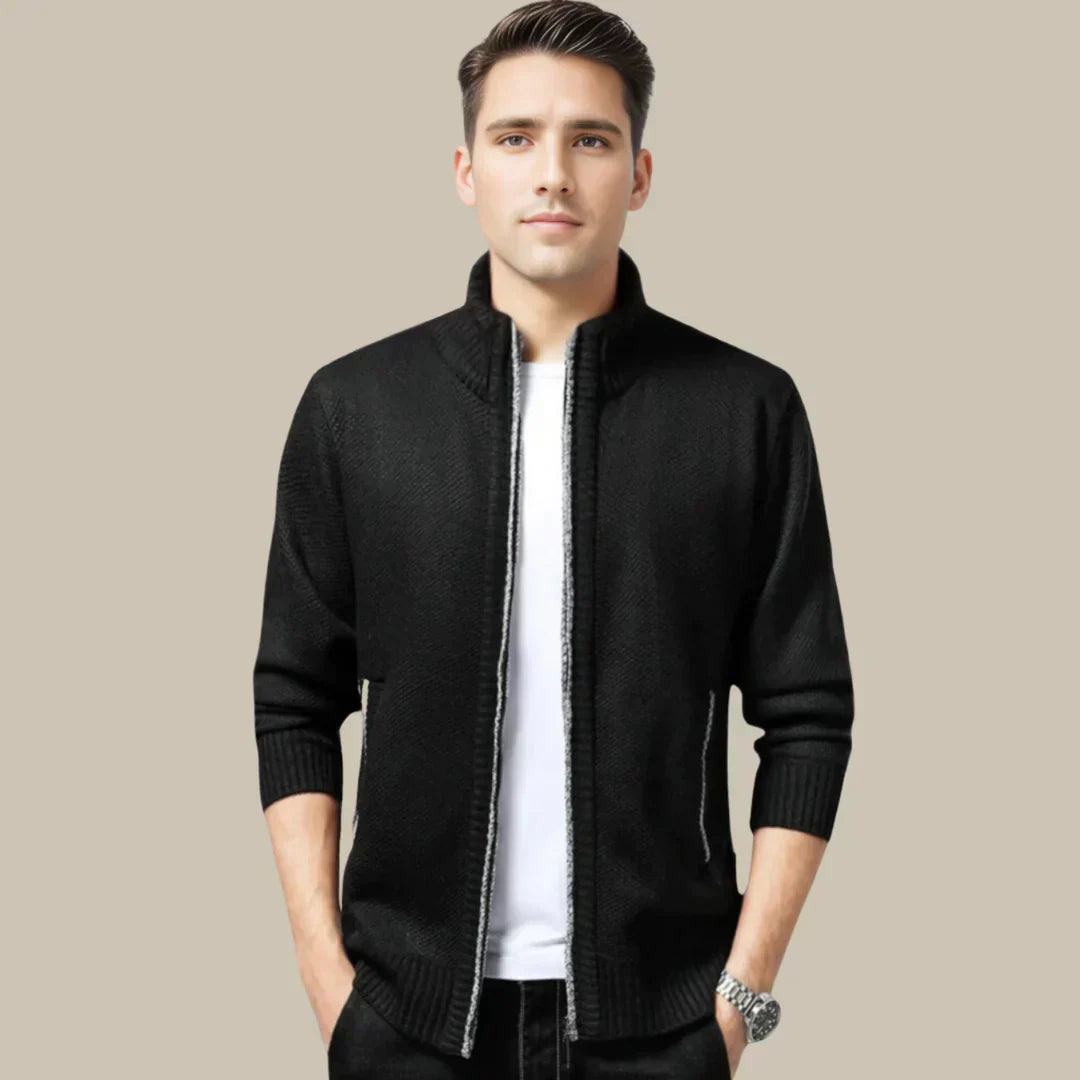 Casual cardigan med glidelås - Blake