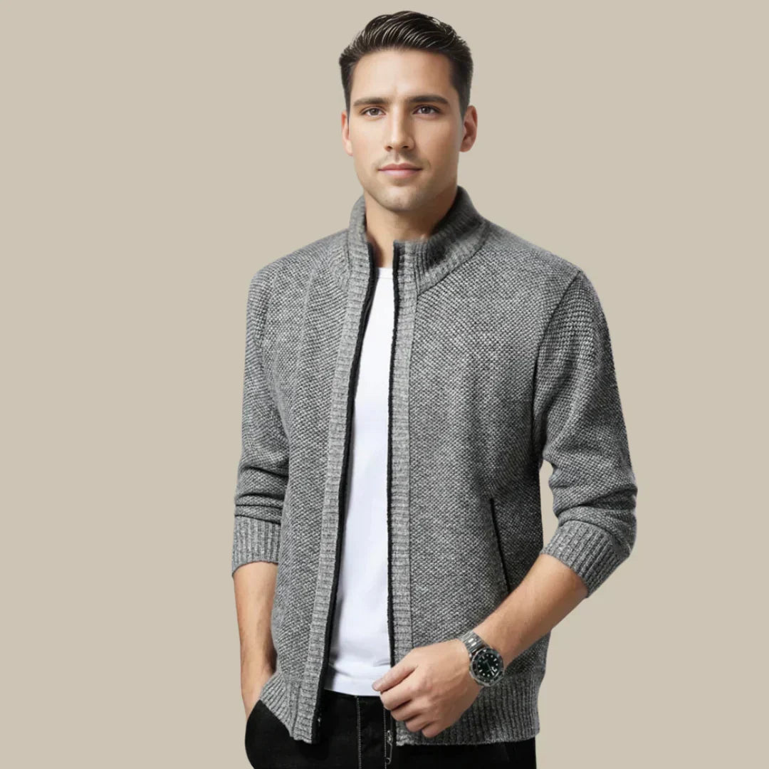 Casual cardigan med glidelås - Blake