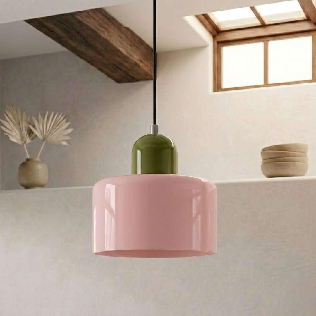 Ringformet taklampe med utvidet halo-design