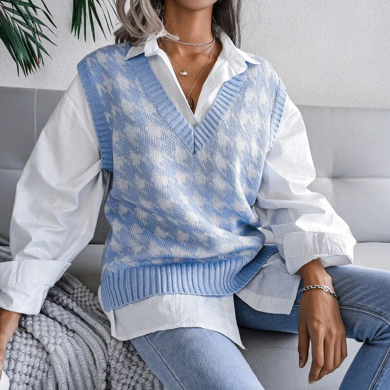 Rutete vest til dame – Yara