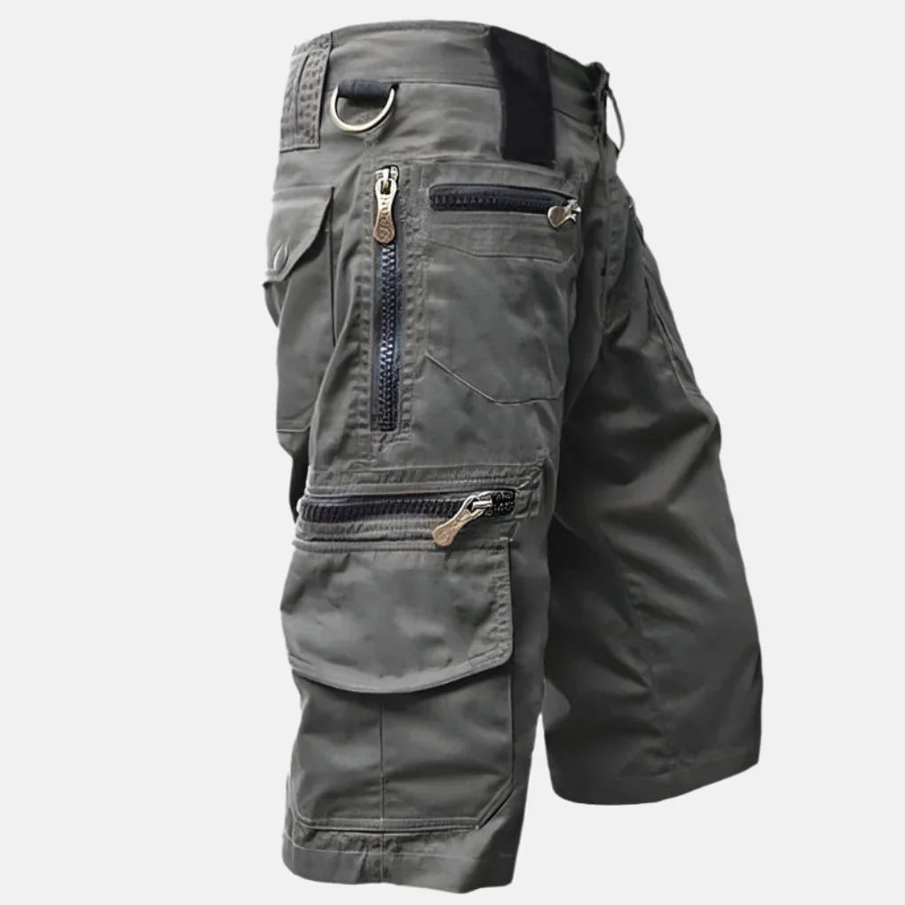 Herre Nytte Cargo Shorts med Kne-Lengde Passform