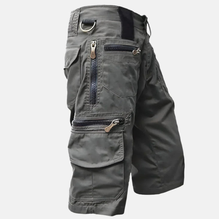 Herre Nytte Cargo Shorts med Kne-Lengde Passform