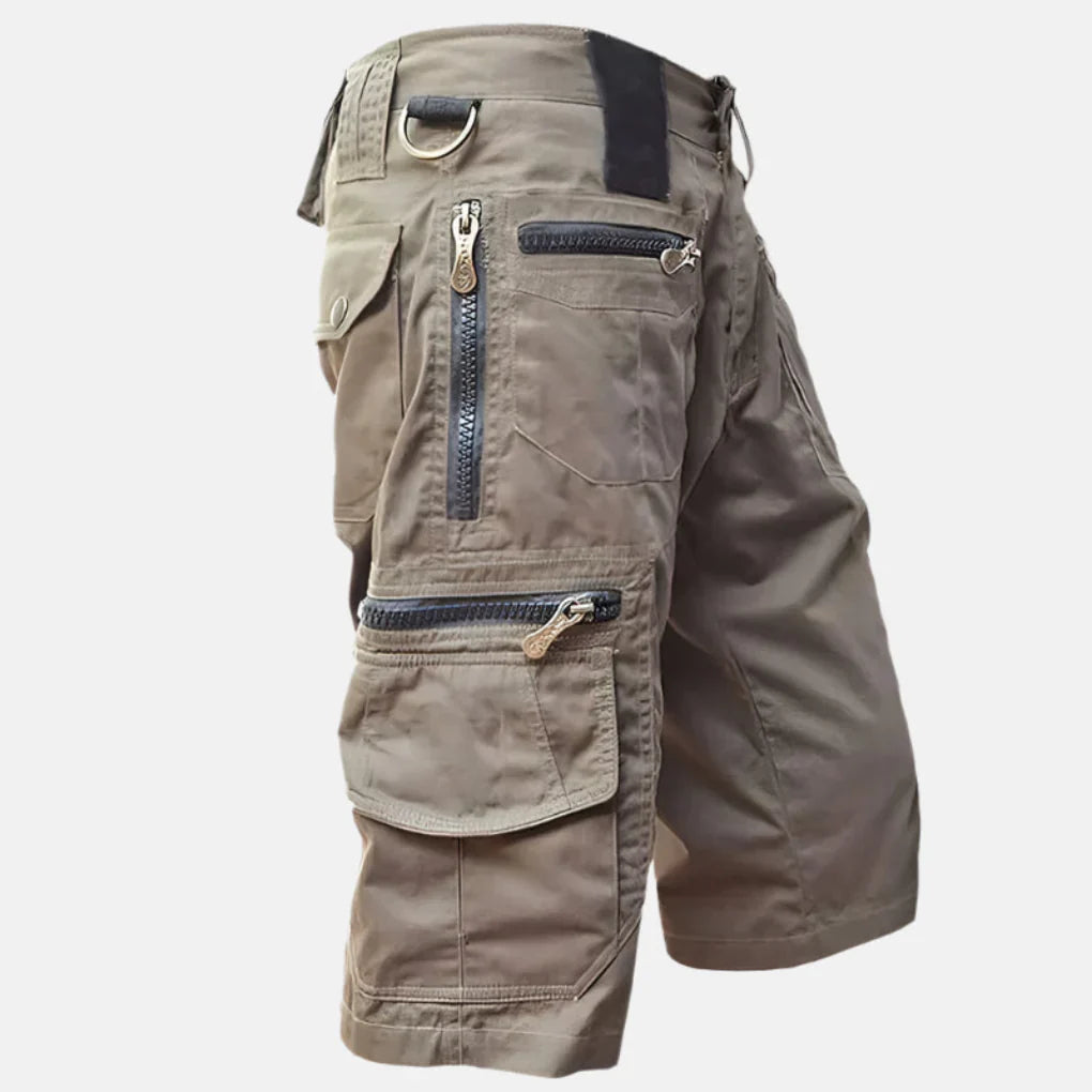 Herre Nytte Cargo Shorts med Kne-Lengde Passform