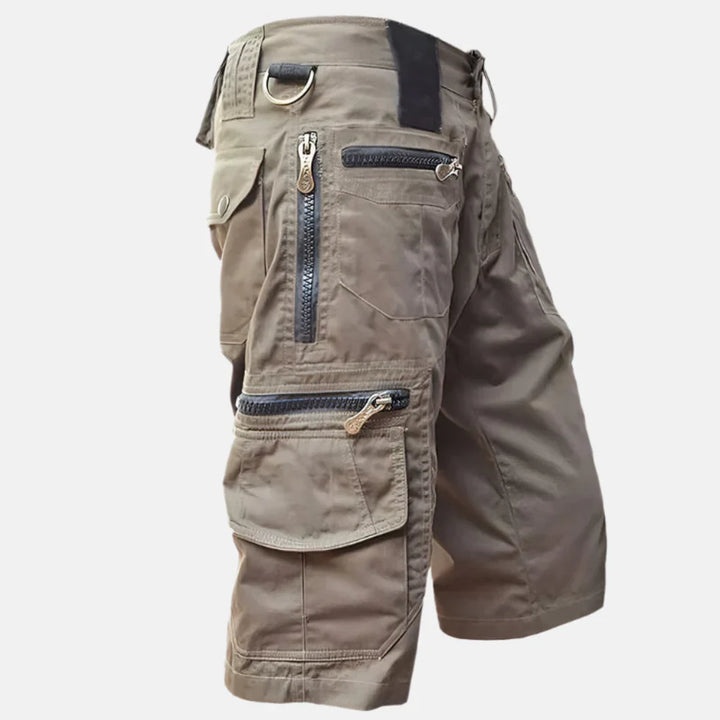 Herre Nytte Cargo Shorts med Kne-Lengde Passform