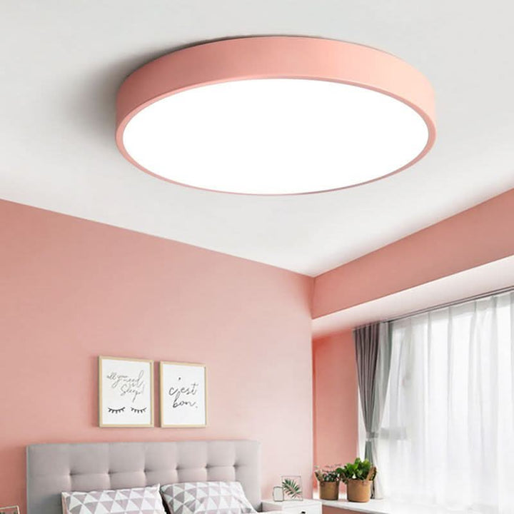 Taklampe | Rund LED-taklampe | Metall | Eterna