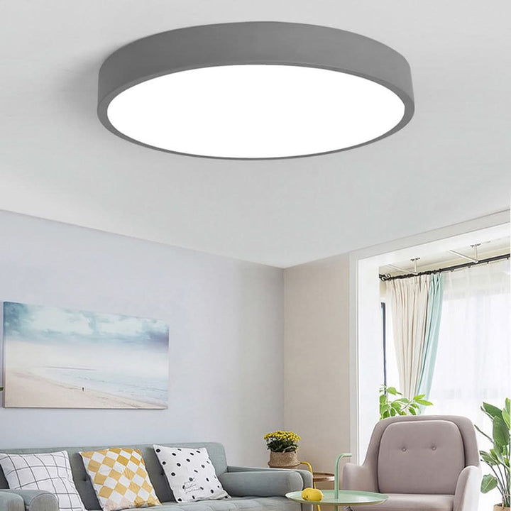 Taklampe | Rund LED-taklampe | Metall | Eterna