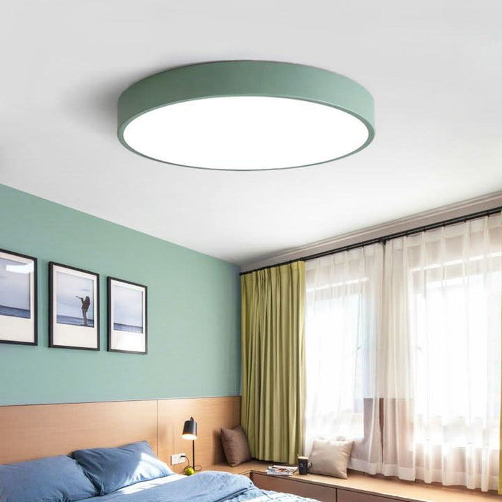 Taklampe | Rund LED-taklampe | Metall | Eterna