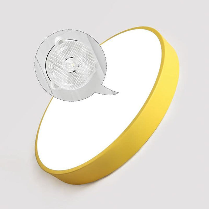 Taklampe | Rund LED-taklampe | Metall | Eterna