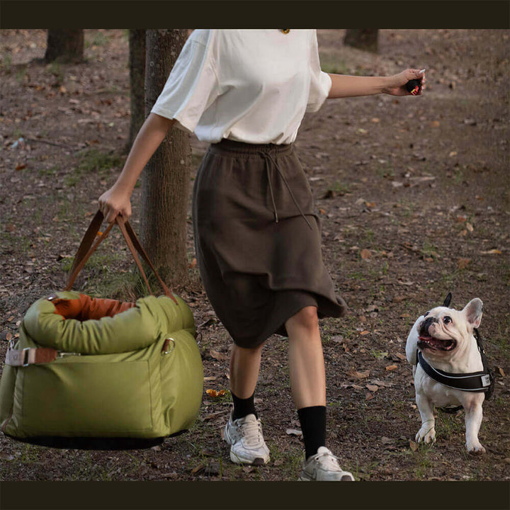 Komfortabelt vintersete for hund i bil – PawLuxury