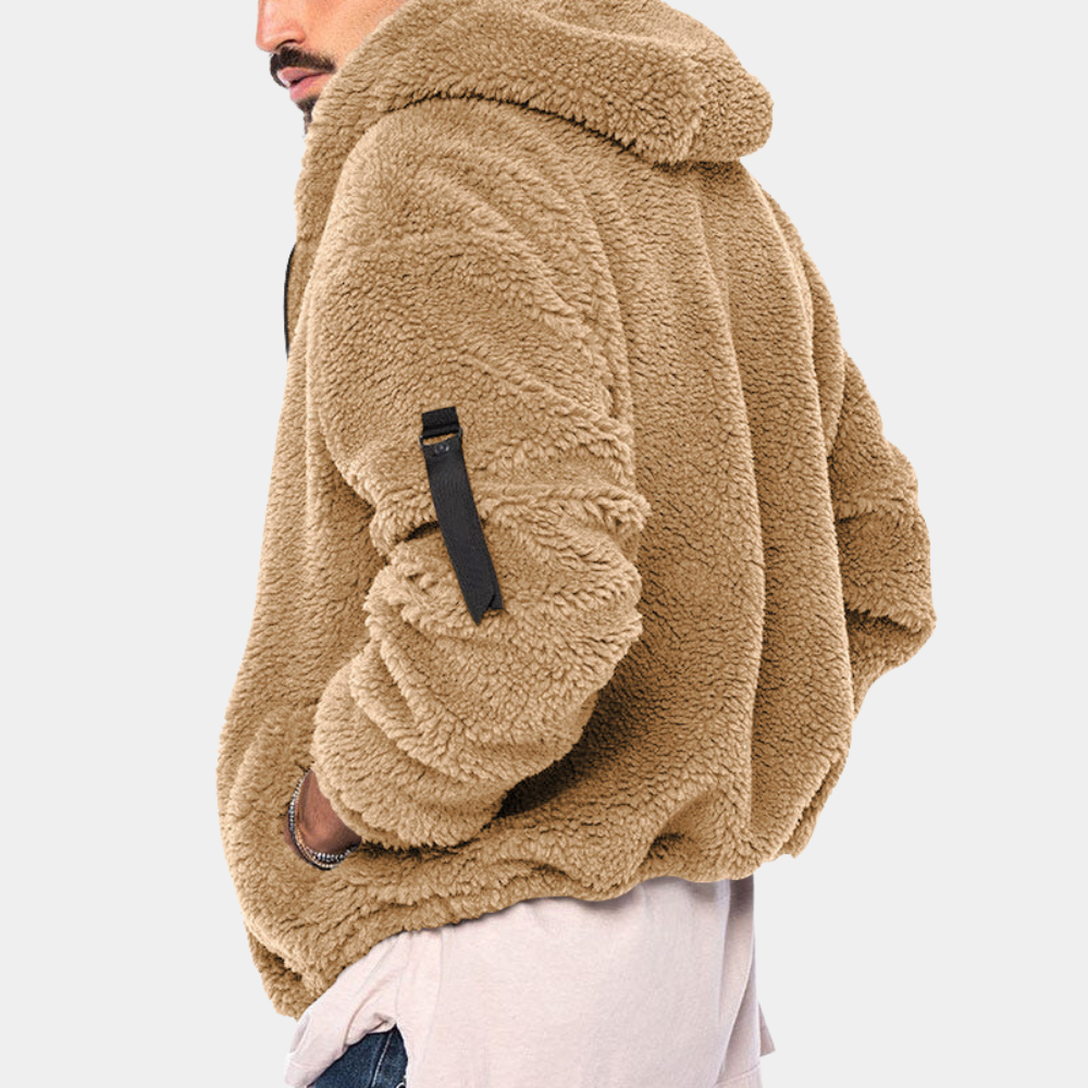 Reversibel Fleece Jakke for Menn