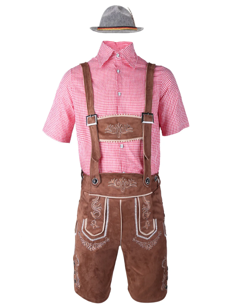Lederhosen-kostyme til herre for det tyske Oktoberfest