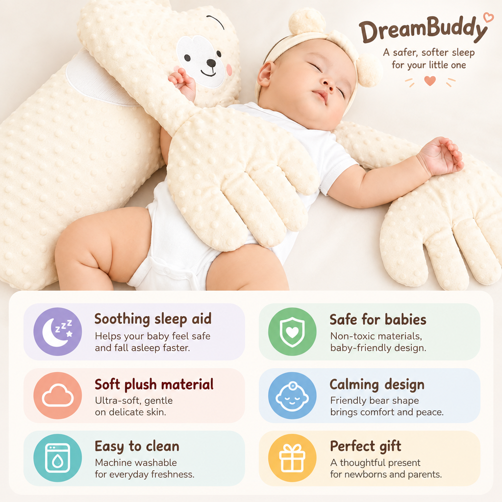 DreamBuddy – Beroligende kosedyr for babyer som hjelper dem å sovne