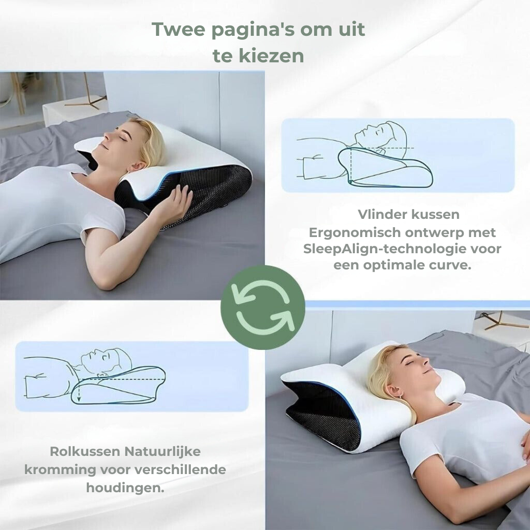 DreamAlign ortopedisk pute – Luksus minneskumpute mot nakkesmerter og alle sovestillinger