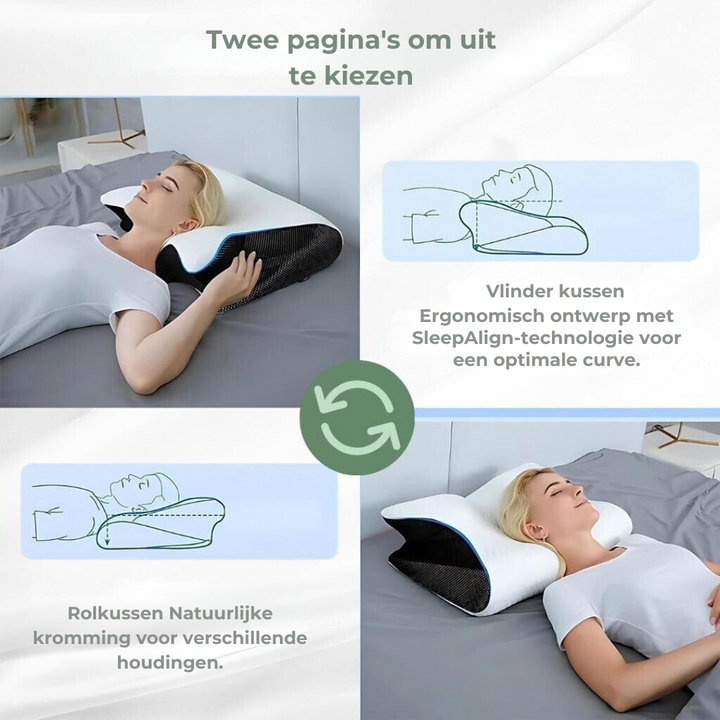 DreamAlign ortopedisk pute – Luksus minneskumpute mot nakkesmerter og alle sovestillinger