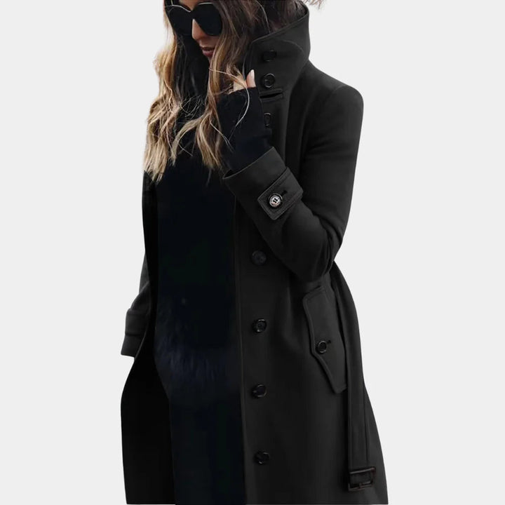 Elegant Kvinners Trench Coat