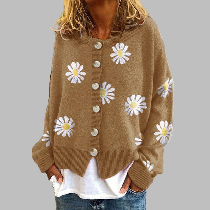 Blomstrete Strikkegenser for Damer