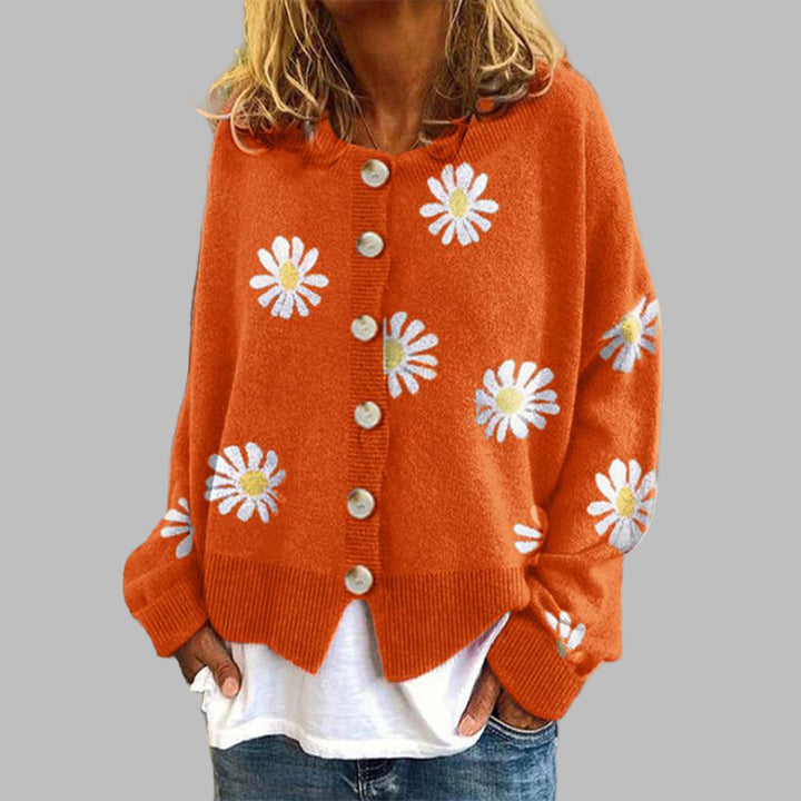 Blomstrete Strikkegenser for Damer
