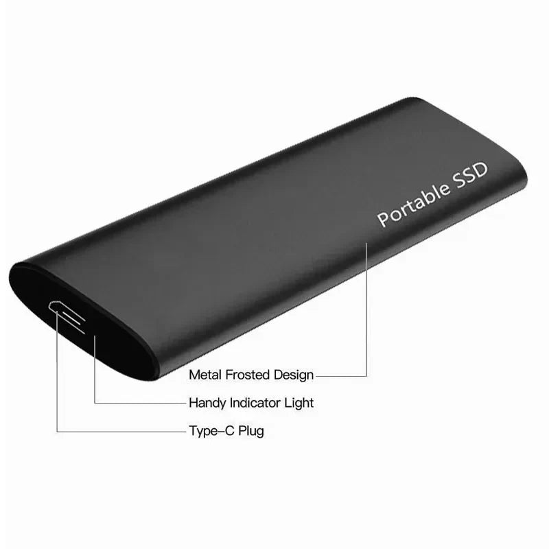 Bærbar ekstern harddisk USB-C
