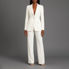 Dressett til dame med lang blazer og matchende dressbukse