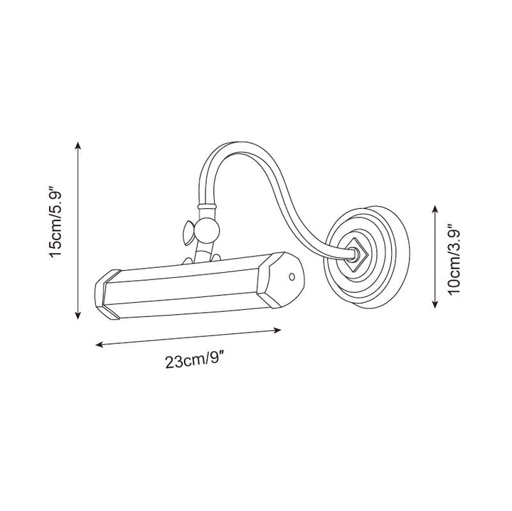 Elowen geometrisk vegglampe