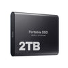 Ulkoinen SSD 2 TB, nopea tallennus, kannettava USB-C-levy