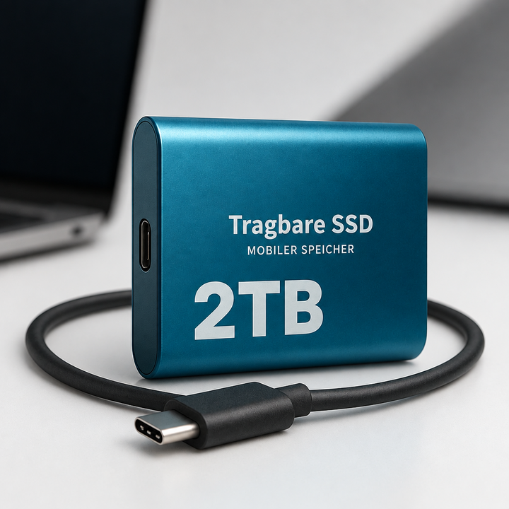 Mobil 2 TB lagring til kreative prosjekter
