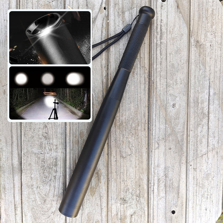 LED-lykt formet som balltre | Aluminiumslegering, 3 lysmoduser | Nød- og bruksverktøy