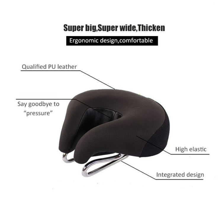 Sykkelsete | Nesefritt, Ergonomisk | Ekstra Bred Skumpolstring | Ridora