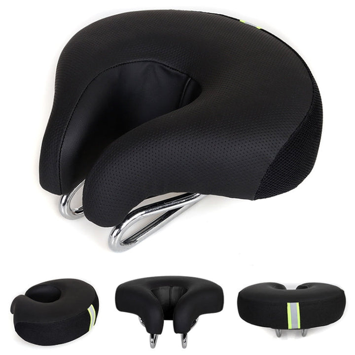 Sykkelsete | Nesefritt, Ergonomisk | Ekstra Bred Skumpolstring | Ridora