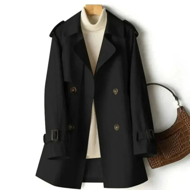 Klassisk Dobbeltradet Trenchcoat for Damer