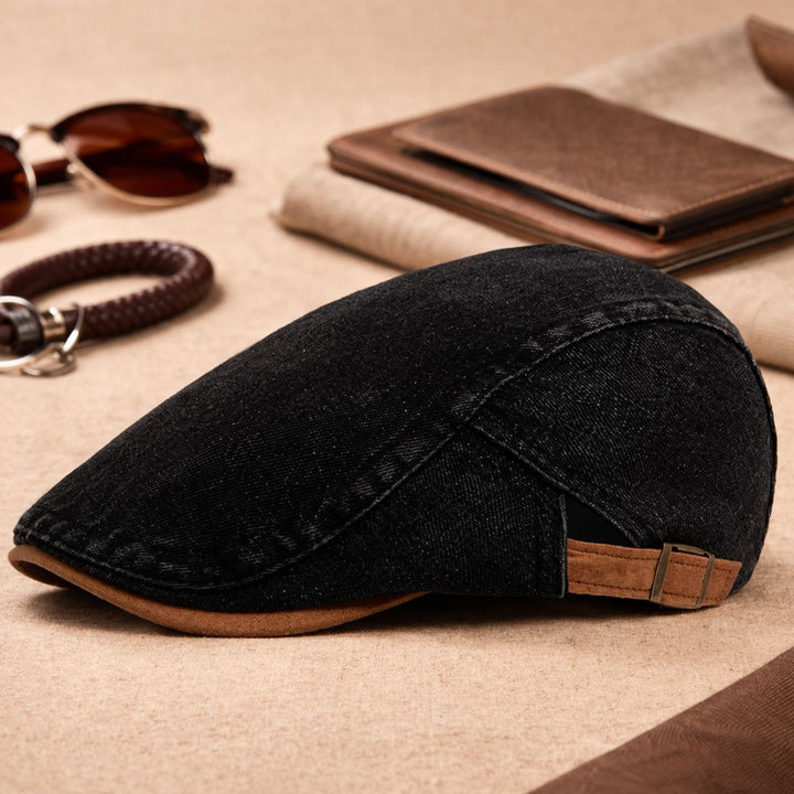 Flatcaps til herre | Retro newsboy-caps i denim