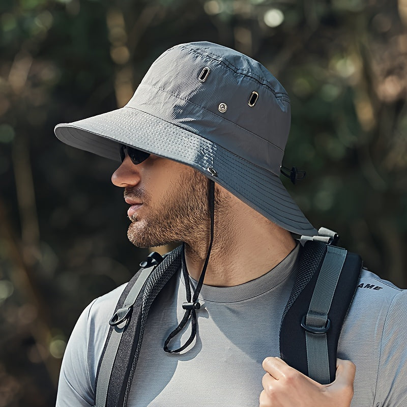 Solbeskyttende hatt for reise og turer