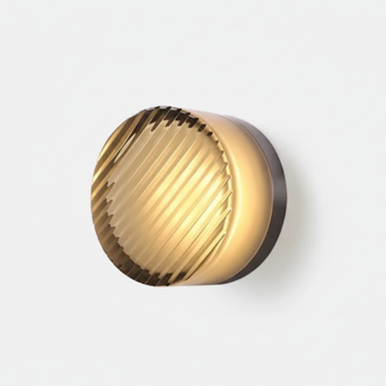 Nordisk rund vegglampe – moderne LED-vegglampe til soverom og gang