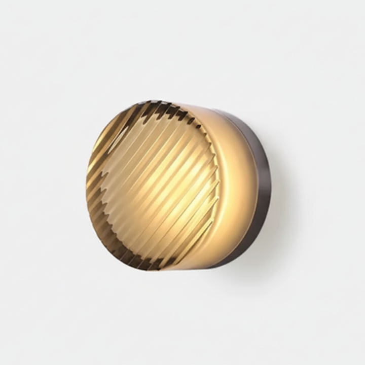 Nordisk rund vegglampe – moderne LED-vegglampe til soverom og gang