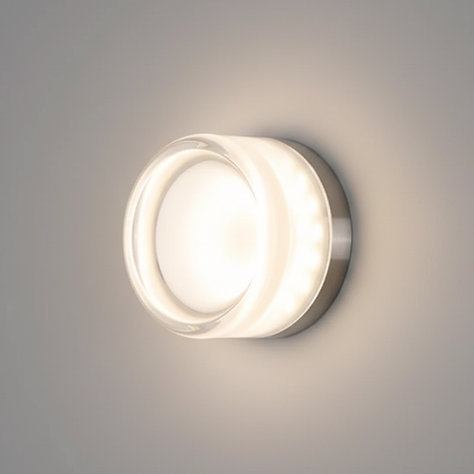 Nordisk rund vegglampe – moderne LED-vegglampe til soverom og gang