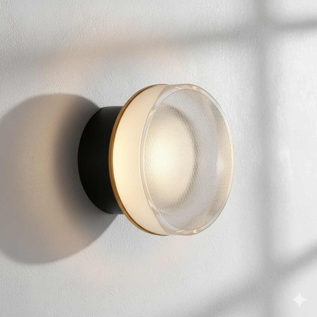 Nordisk rund vegglampe – moderne LED-vegglampe til soverom og gang