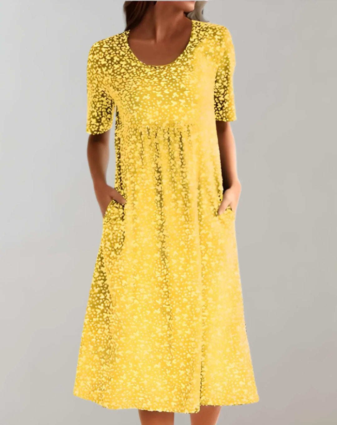 Kvinners Letvint V-hals Casual Kjole