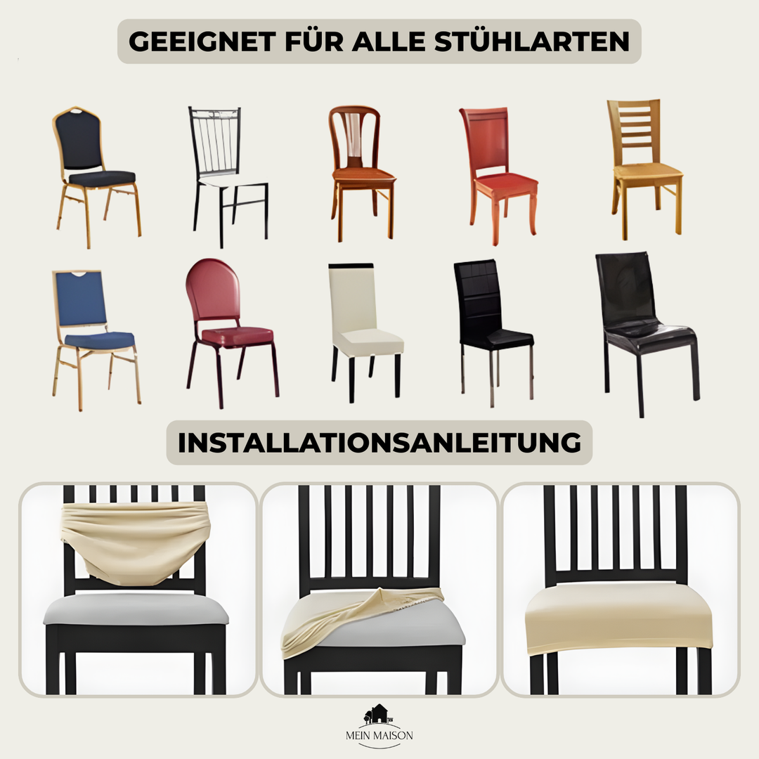 2+2 GRATIS | SilqueShield – Elegant Beskyttelse for Stolene i Møblene Dine!