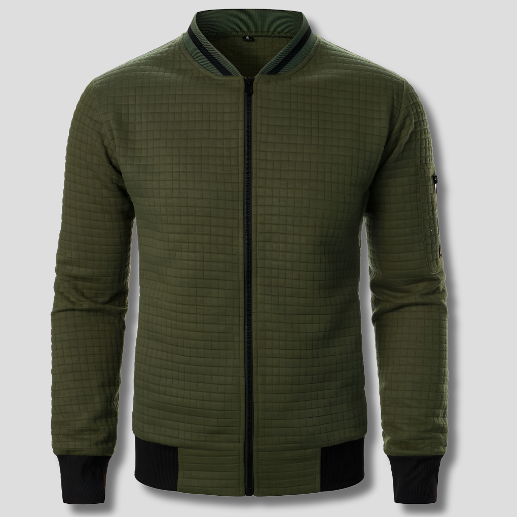 Komfortabel og Varm Menns Zip-Up Genser