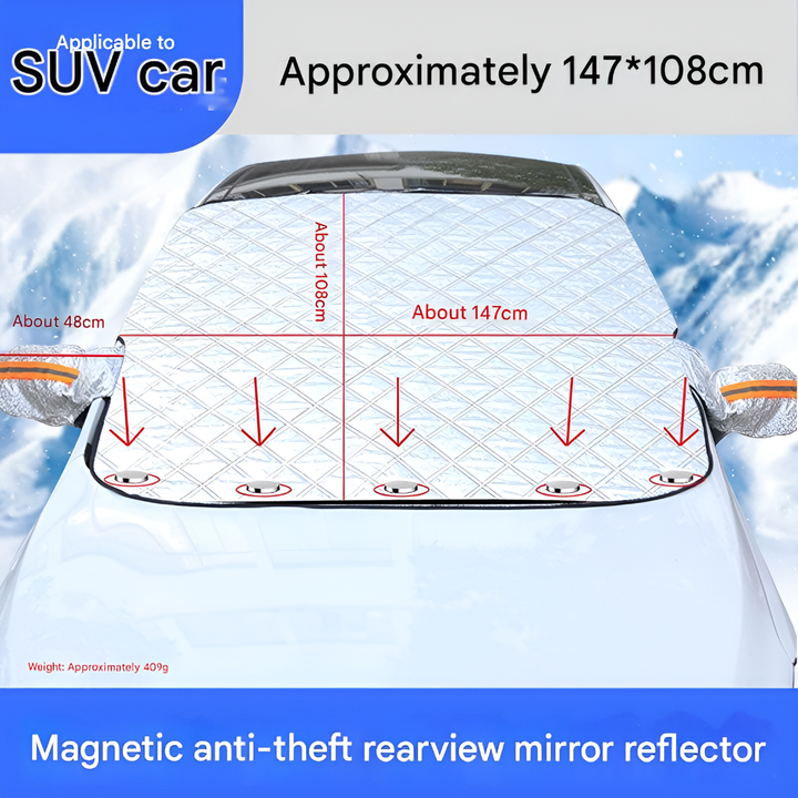 Magnetisk Anti-Frost Presenning – Beskyttelsesark for Frontvindu
