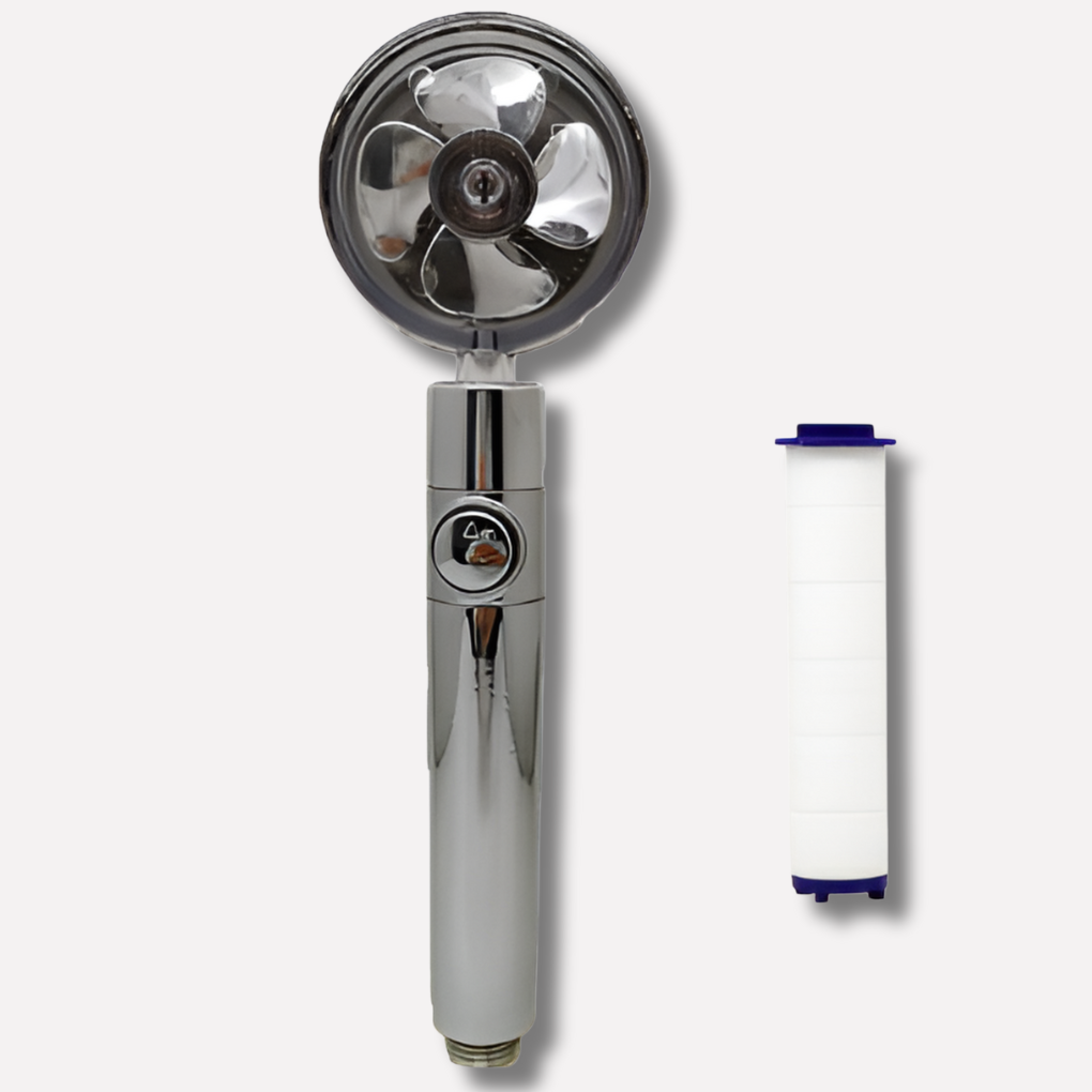 Dusjhode med roterende propeller Høy-trykk regneffekt