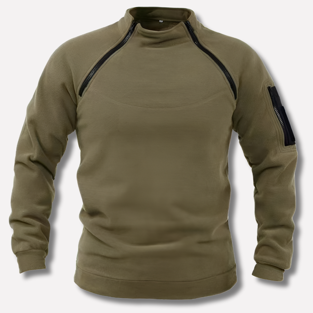 Menns Fleece Pullover – Funksjonelt Lag for Utendørs & Feltbruk