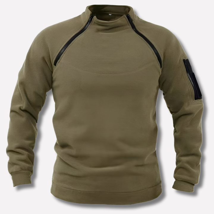 Menns Fleece Pullover – Funksjonelt Lag for Utendørs & Feltbruk
