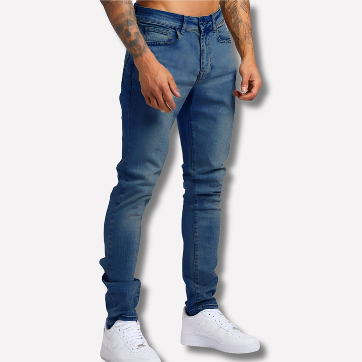 Herre Stretch Denim Bukser Sleek Fit
